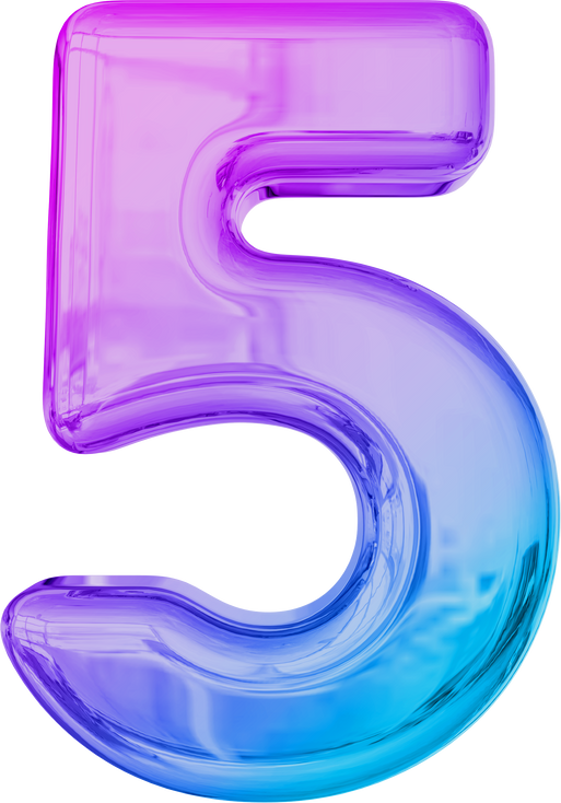 Number 5 gradient